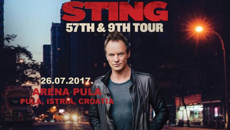 Sting se vraća u pulsku Arenu