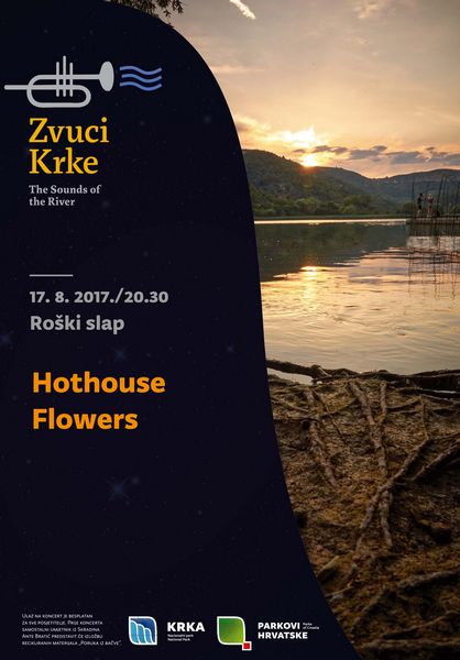 Hothouse Flowers na Roškome slapu u NP “Krka”