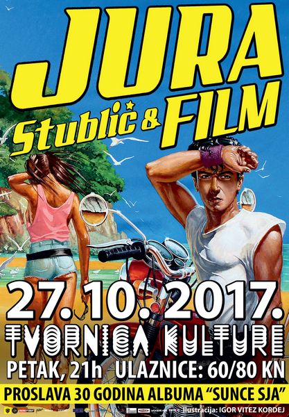 Jura Stublić i Film u Tvornici kulture – 30. rođendan albuma „Sunce sja!“