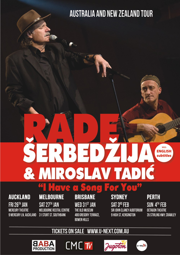 Rade Šerbedžija i Miroslav Tadić na turneji u Australiji i Novom Zelandu!