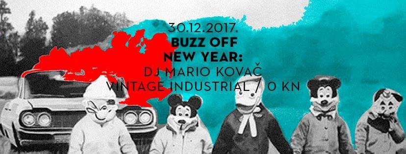 Buzz Off New Year Trash Party u Vintage Industrial Baru