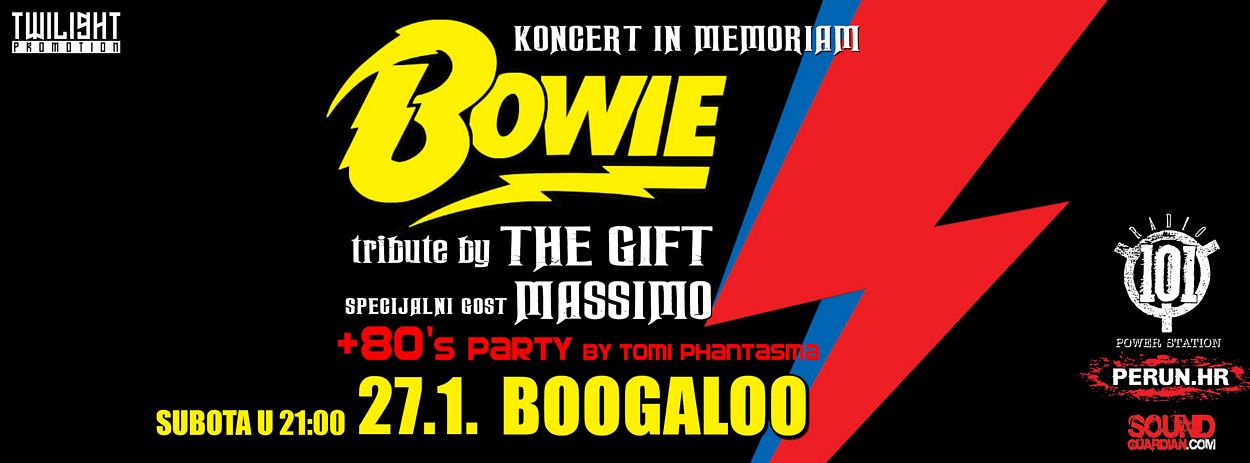 Koncert u sjećanje na Davida Bowiea uz grupu The Gift i Massima