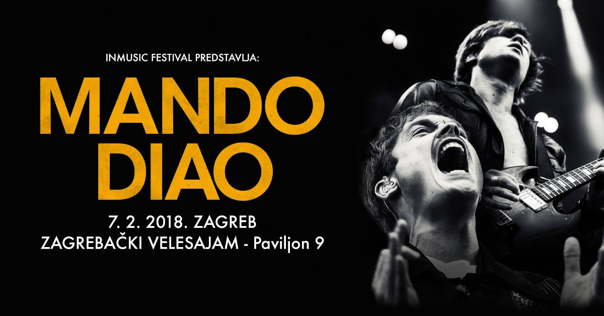 InMusic predstavlja: Mando Diao na Zagrebačkom velesajmu
