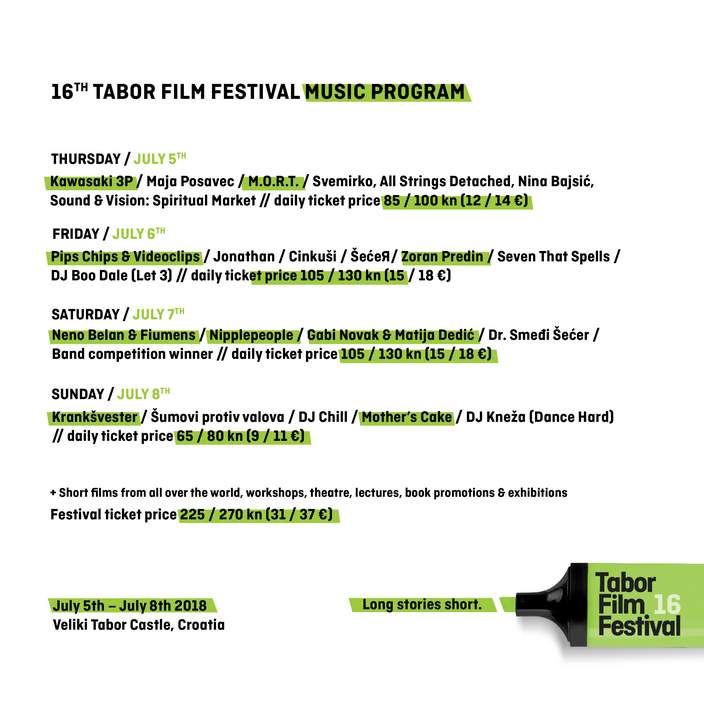 16 razloga zašto doći na 16. Tabor Film Festival