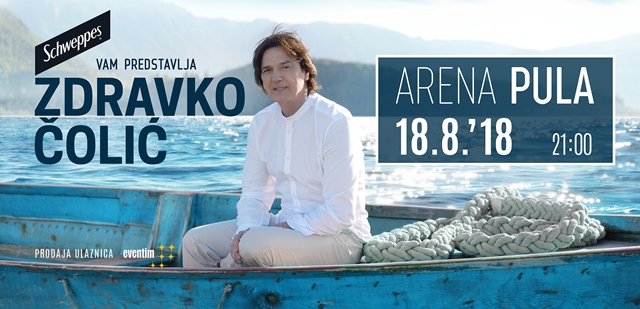 Najveća regionalna zvijezda Zdravko Čolić, održat će veliki koncert u Areni u Puli!