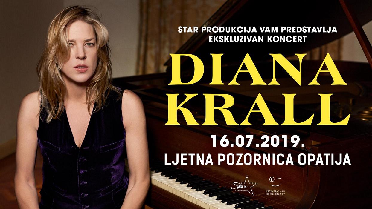 Jazz pijanistica i pjevačica Diana Krall održat će koncert u Opatiji