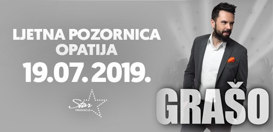 Petar Grašo nastupa u Opatiji na Ljetnoj pozornici
