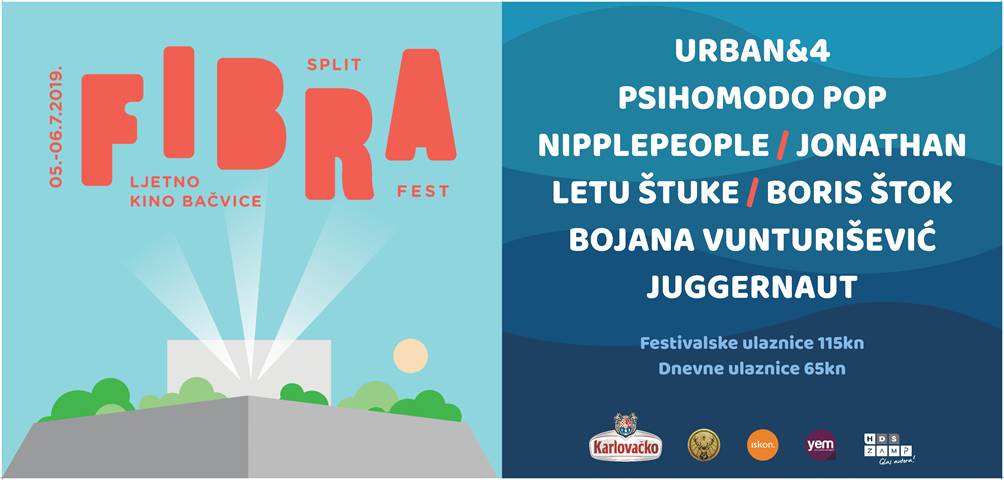 Urban&4, Letu Štuke, Psihomodo pop, Boris Štok i Nipplepeople na Fibra festivalu u Splitu