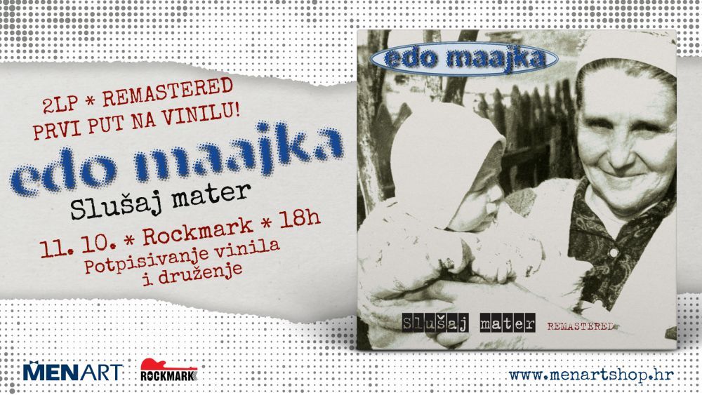 Edo Maajka predstavlja album „Slušaj mater“ na dvostrukom LP izdanju s remasteriranim pjesmama