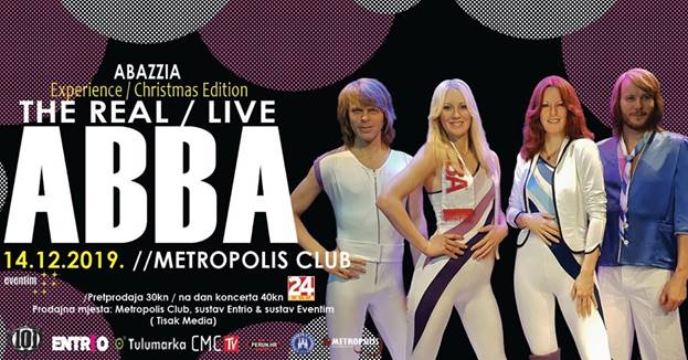 Na zahtjev publike posebno božićno izdanje The Real ABBA experience!