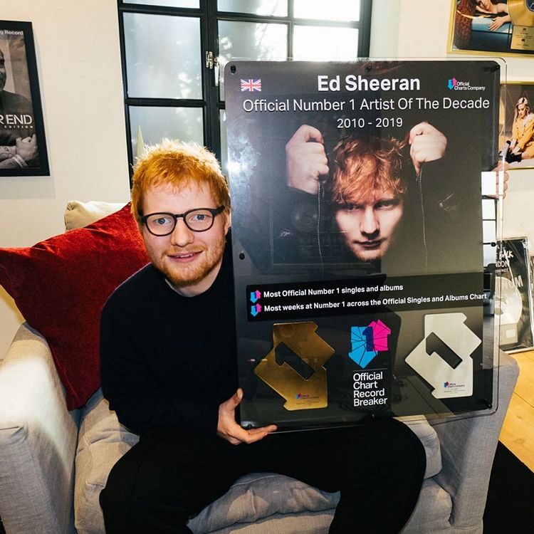 Ed Sheeran imenovan izvođačem desetljeća u Ujedinjenom Kraljevstvu!