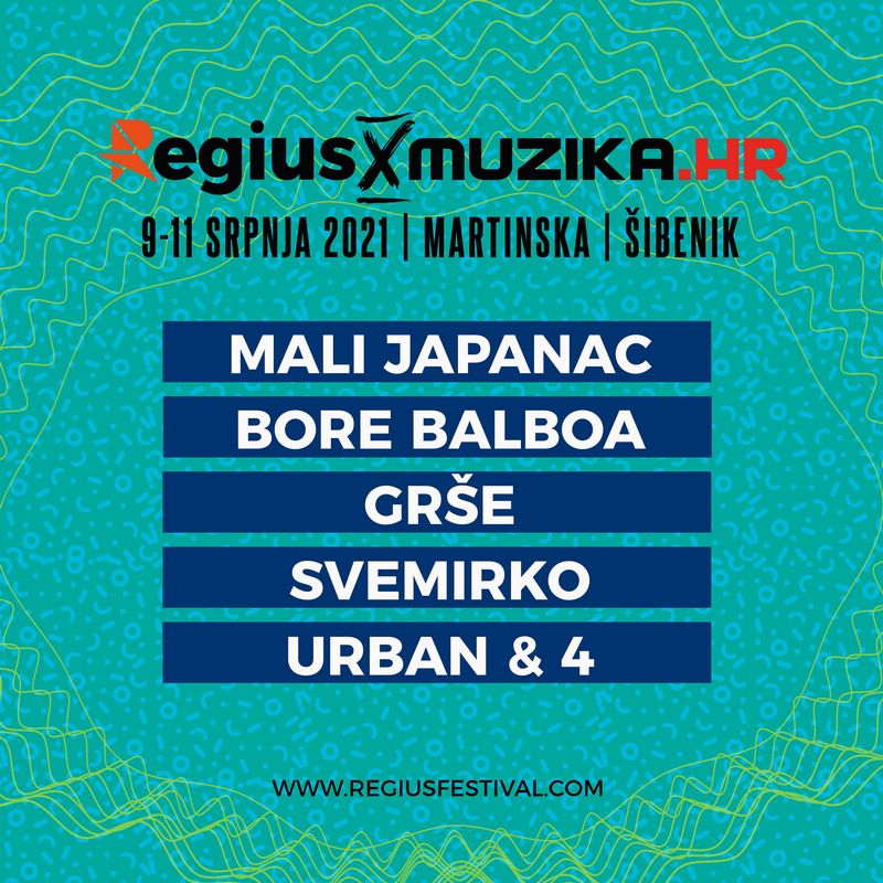 Regius festival najavio prvi dio lineupa. U Šibeniku ovo ljeto uživo slušamo Urbana, Svemirka i Gršu