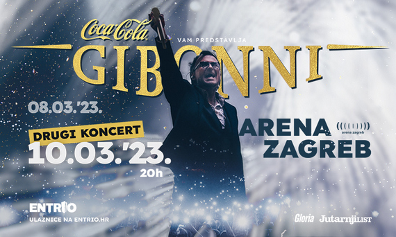 Gibonni rasprodao dvije Arene Zagreb, u prodaju puštene dodatne ulaznice za oba koncerta!