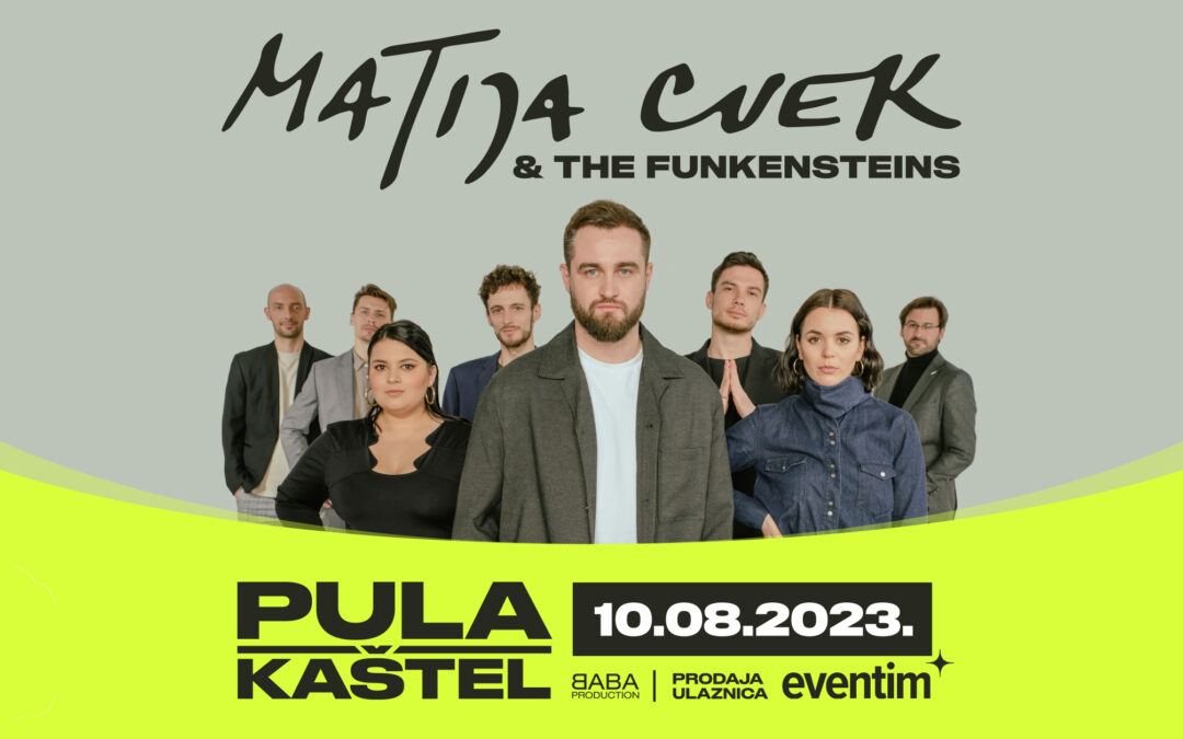 Prvi samostalni nastup u Puli: Matija Cvek sredinom kolovoza nastupa na pulskom Kaštelu