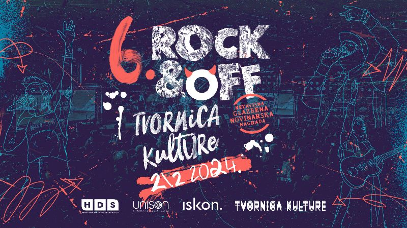Šesto izdanje Rock&Off nagrade 2. veljače u zagrebačkoj Tvornici kulture