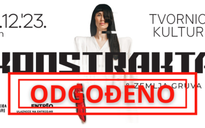 Odgođen koncert Konstrakte & Zemlja gruva u Tvornici Kulture zbog bolesti članova benda