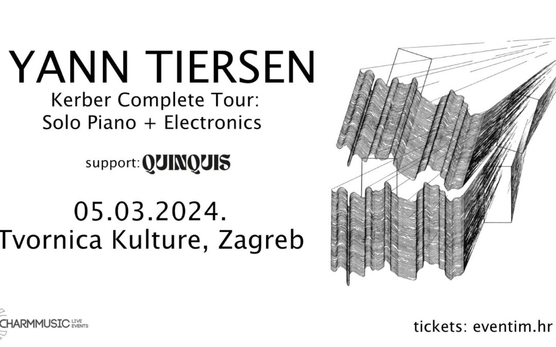 Svestranom Yannu Tiersenu na koncertu u Zagrebu pridružuje se multidisciplinarna glazbenica Quinquis