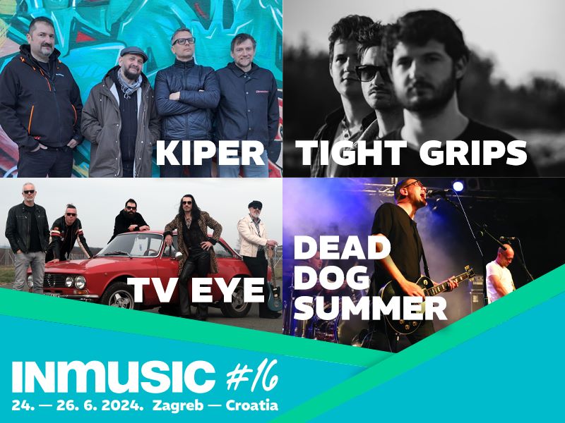 Nova domaća imena na INmusicu: Kiper, Tight Grips, TV EYE i Dead Dog Summer pridružuju se već impresivnom programu
