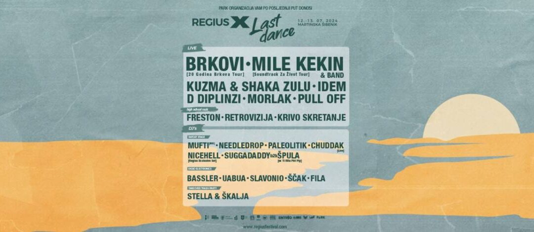 U sklopu zadnjeg Regiusa u Šibenik dolaze dvije ekskluzivne glazbene turneje